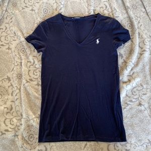 Navy RLP V Neck shirt